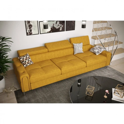 „Orion“ sofos su dygsniuotu šonu ir 13 cm aukščio metalinėmis kojelėmis