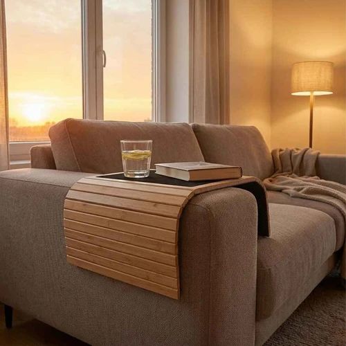 Sofos lentyna Relaxdays Couch Butler, 42 × 1 × 34 cm - Dekoracijos