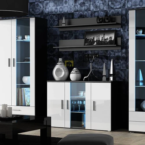 Moderni spinta su apšvietimu ir funkcionaliu dizainu