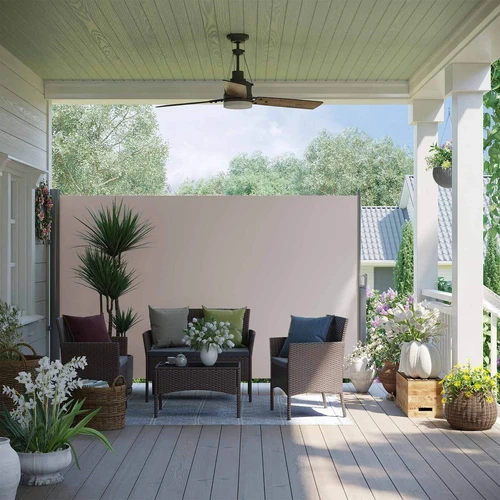 Tvirtas aliuminio markizės stovas su atsukimo funkcija