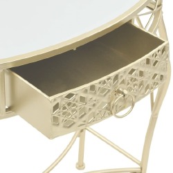 Šoninis staliukas, aukso sp., prancūziškas, 82x39x76cm - Konsolės