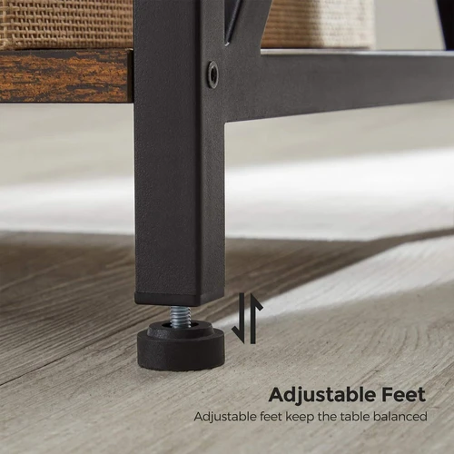 Lengvas ir patvarus šoninis staliukas su plieno konstrukcija