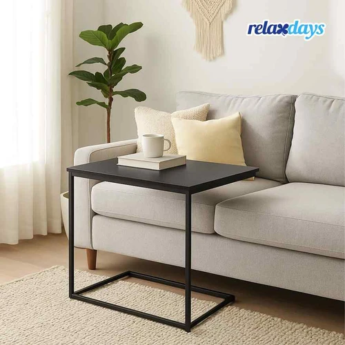 Šoninis staliukas Relaxdays 10051458_46, C formos, 55 × 60 × 35 cm - Šoniniai staliukai