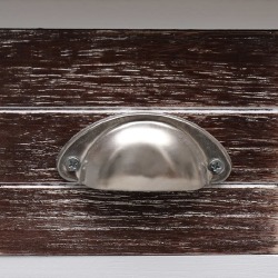 Šoninis staliukas, rudas, 40x40x40cm, paulovnijos mediena - Šoniniai staliukai