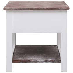 Šoninis staliukas, rudas, 40x40x40cm, paulovnijos mediena - Šoniniai staliukai