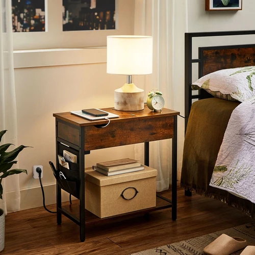 Stilingas naktinis staliukas su 10 kg apkrovos talpa