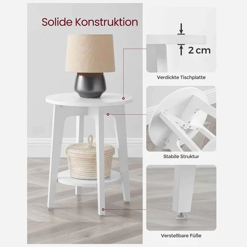 Kompaktiškas 40x50 cm šoninis staliukas – 90 kg apkrova