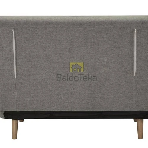 Ergonominė miegamojo dalis 105x190 cm – aksominis audinys, natūralus medis