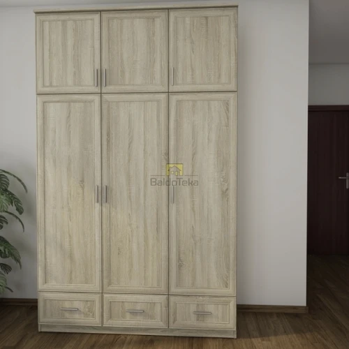 Moderni LMDP spinta šviesaus ąžuolo atspalviu