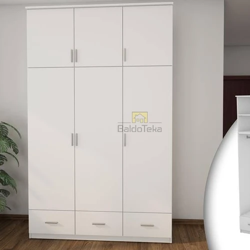 Moderni 150x242x60 cm spinta balta matinė