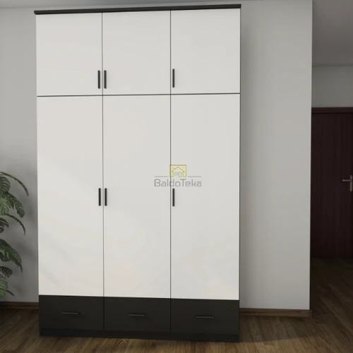 Ergonominė spinta 150x242x60 cm, 18 mm LMDP