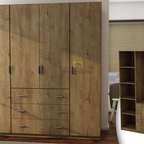 Kokybiška spinta 200x220x57 cm, 18 mm LMDP, spalva pagal užsakymą