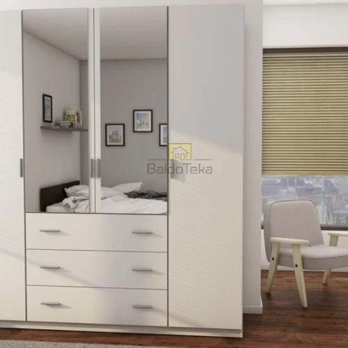 Moderni spinta 200x220x57 cm, 18 mm LMDP, individuali spalva