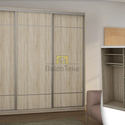 Moderni 230 cm pločio spinta su veidrodžiu