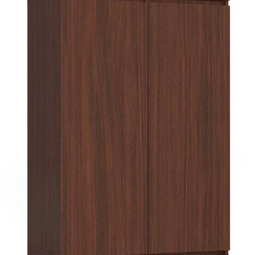Spinta AKORD S90, su antstatu, 2 durimis ir 2 stalčiais, rudos spalvos, 90 × 234 × 51 cm