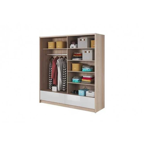 Balta blizgi spinta su aliuminio detalėmis – ARIA II 200 PI