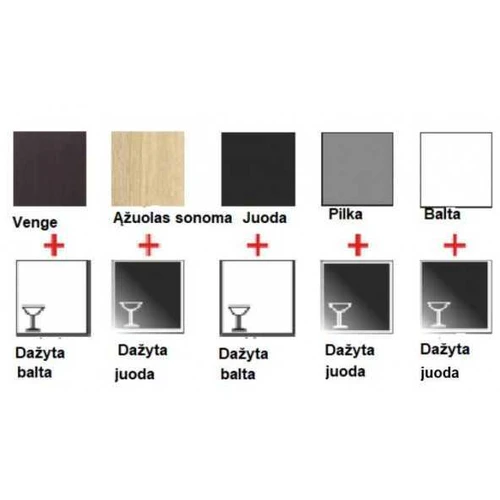 Spinta AS 031-150 su galimybe pasirinkti fasado ir korpuso spalvas