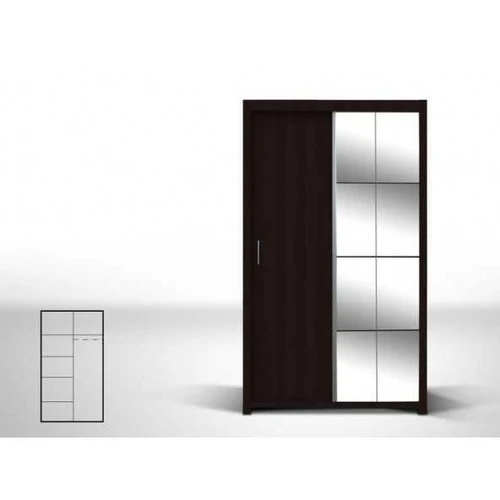 Erdvi spinta su veidrodiniu fasadu, 216 cm aukščio