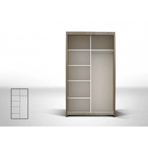 Spinta AS 034-120 su ąžuolo sonoma ar vengė fasadais