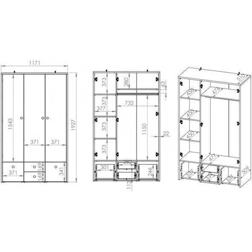 Ergonominės spintos su visiškai ištraukiamais stalčiais