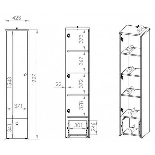 Ergonominė spinta su ištraukamais stalčiais