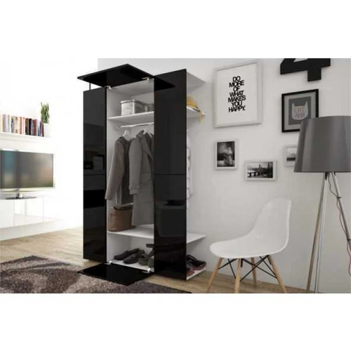 Plati spinta 120 cm – balta ir juoda kombinacija