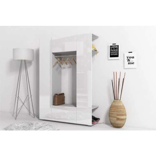 Spinta CUBE pilka + balta blizgi