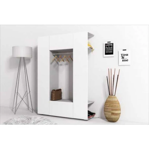 Spinta CUBE pilka + balta matinė