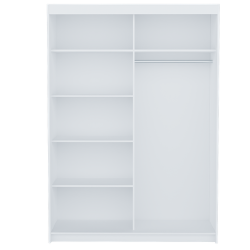 Didelė spinta su ABS kraštų apdaila, balta