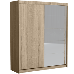 Moderni spinta su veidrodžiu, 216 cm aukščio