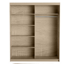 Stilinga 2-ų durų spinta, 180 cm pločio