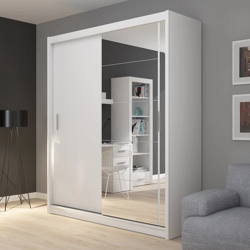 Erdvėta spinta su veidrodžiu, MDP medžiaga