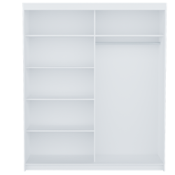 Stilinga 2 durų spinta, ABS kraštai, balta spalva