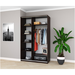 Sonoma ąžuolo ir tamsiai ruda spintos KOMFORT