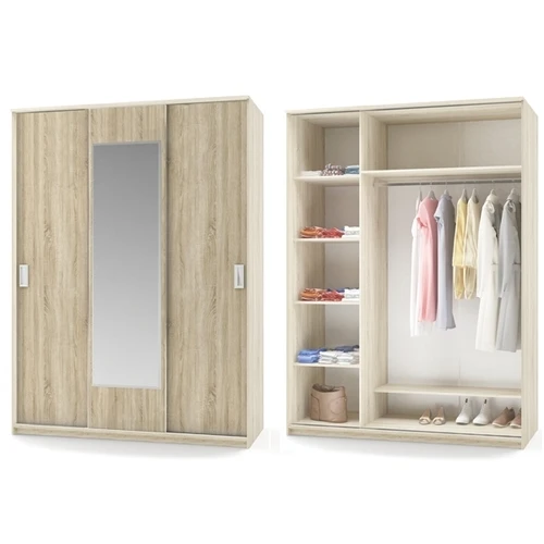 Universali spinta KOMFORT su veidrodžiu ir dviejų skyrių vidumi