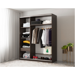 Talpi ir praktiška spinta miegamajam ar svečių kambariui