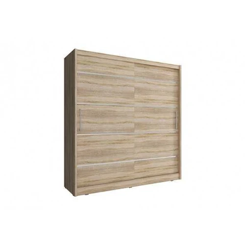 Moderni ąžuolo sonoma spalvos spinta MAJA ALU 180