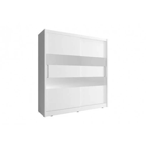 Balta spinta su veidrodžiu fasadu