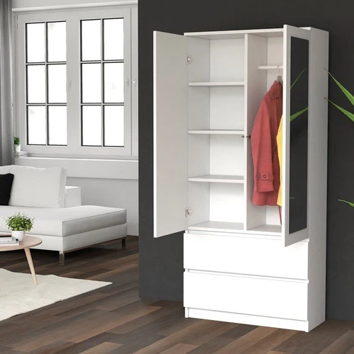 Spinta su 2 varstomom durim ir 2 stalčiais