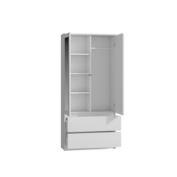 Moderni balta spinta su 2 veidrodžiais ir TIP-ON atsidarymu