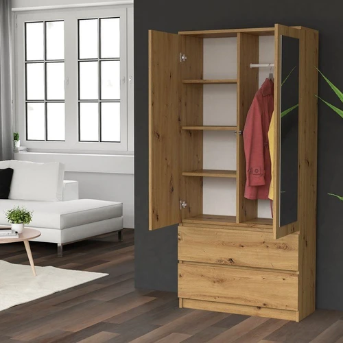 Moderni ruda spinta su ABS apdaila ir ritininiais bėgeliais