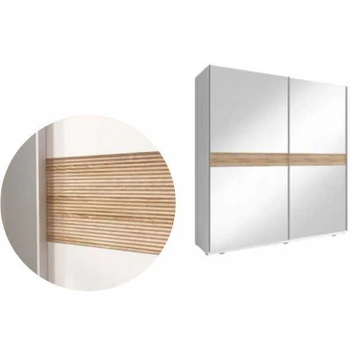 Moderni spinta MIKA V 200 su ąžuolo dekoru ir stumdomomis durimis