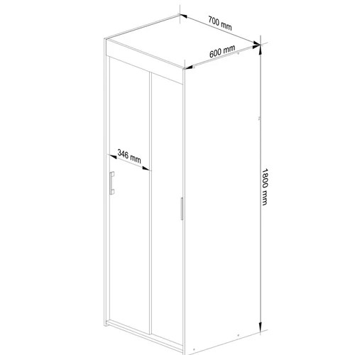 Talpi 60 cm gylio spinta su ABS apvadu