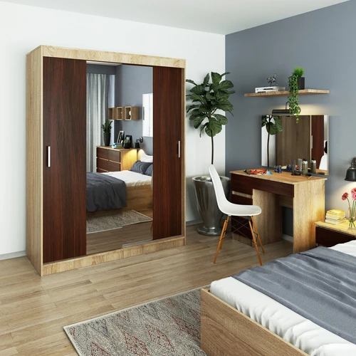 Funkcionalus ir universalus stiliaus drabužių spintos modelis