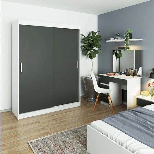 Universali drabužių spinta su erdviomis lentynomis ir pakabomis