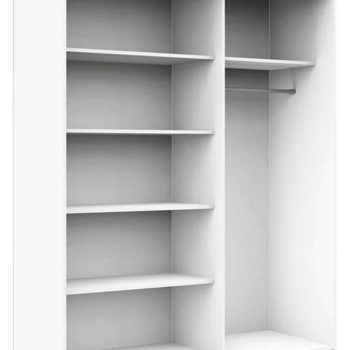 Talpi spinta su 6 lentynomis ir rūbų bėgeliu