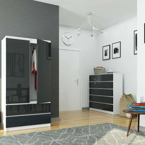 Blizgus grafito atspalvis šiuolaikiškam interjeriui