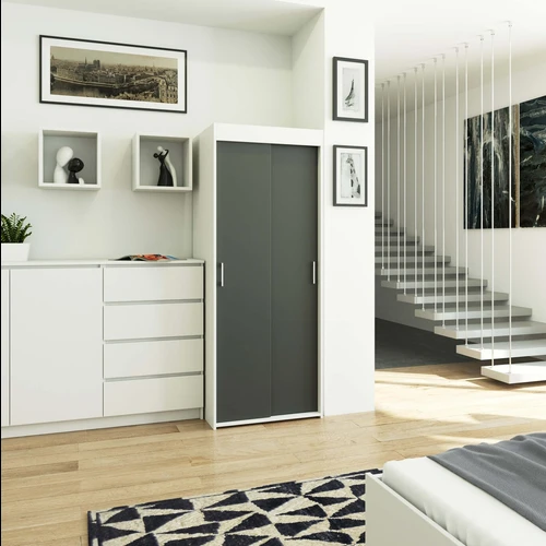 Moderni spinta su ABS apvadu ir stumdomomis durimis