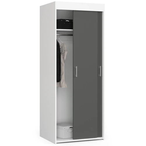 50 cm 2D spinta baltos ir grafito spalvų