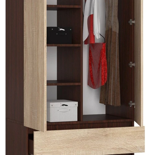 Stalčiai su ABS briaunomis ir drabužių bėgiu